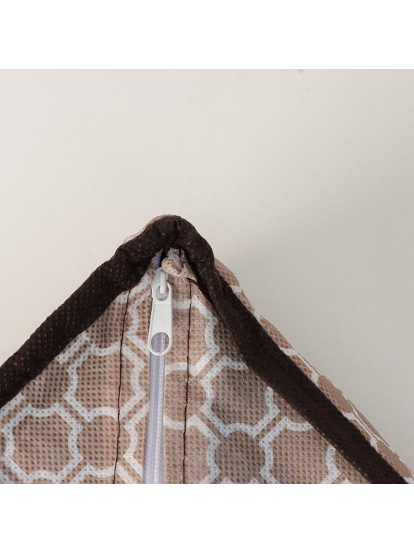 Органайзер для хранения белья Доляна «Браун», 16 отделений, 32×32×12 см, цвет коричневый