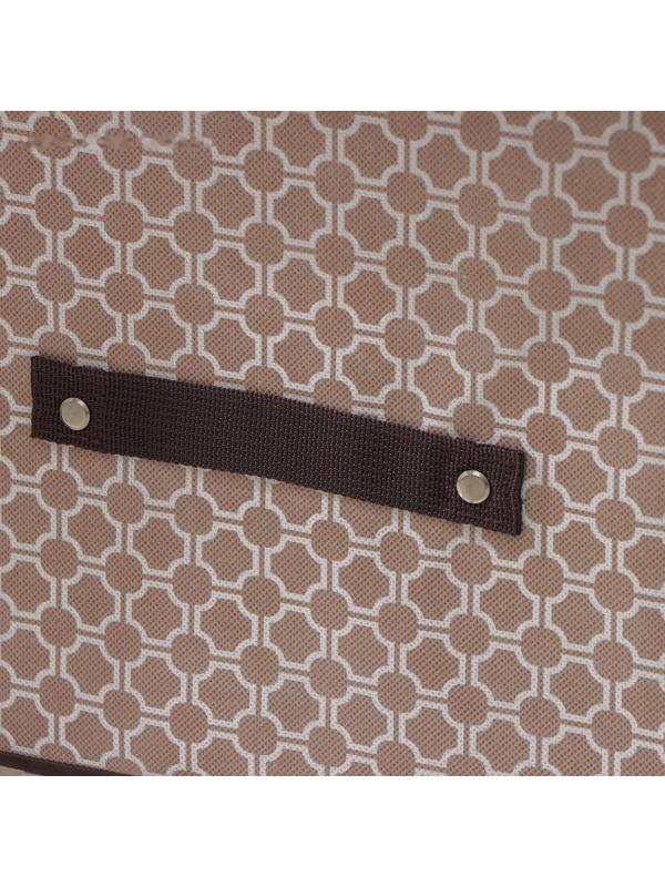 Короб стеллажный для хранения Доляна «Браун», 25×25×25 см, цвет коричневый