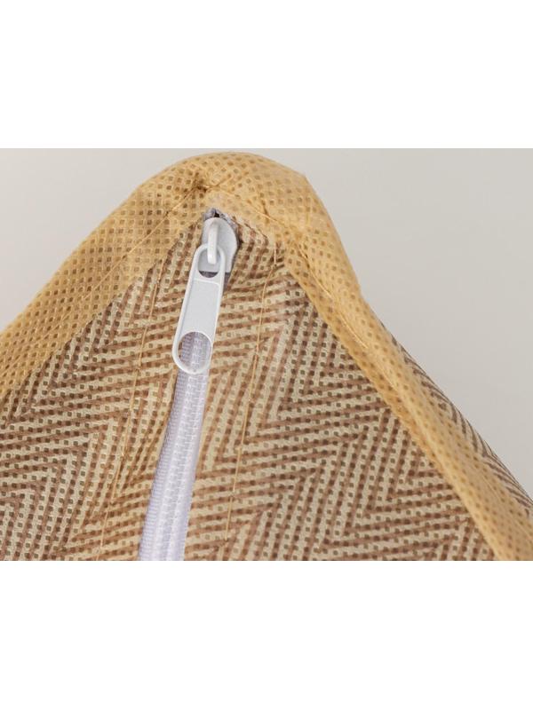 Органайзер для хранения белья Доляна «Гусиная лапка», 24 отделения, 30×33×10 см, цвет бежевый