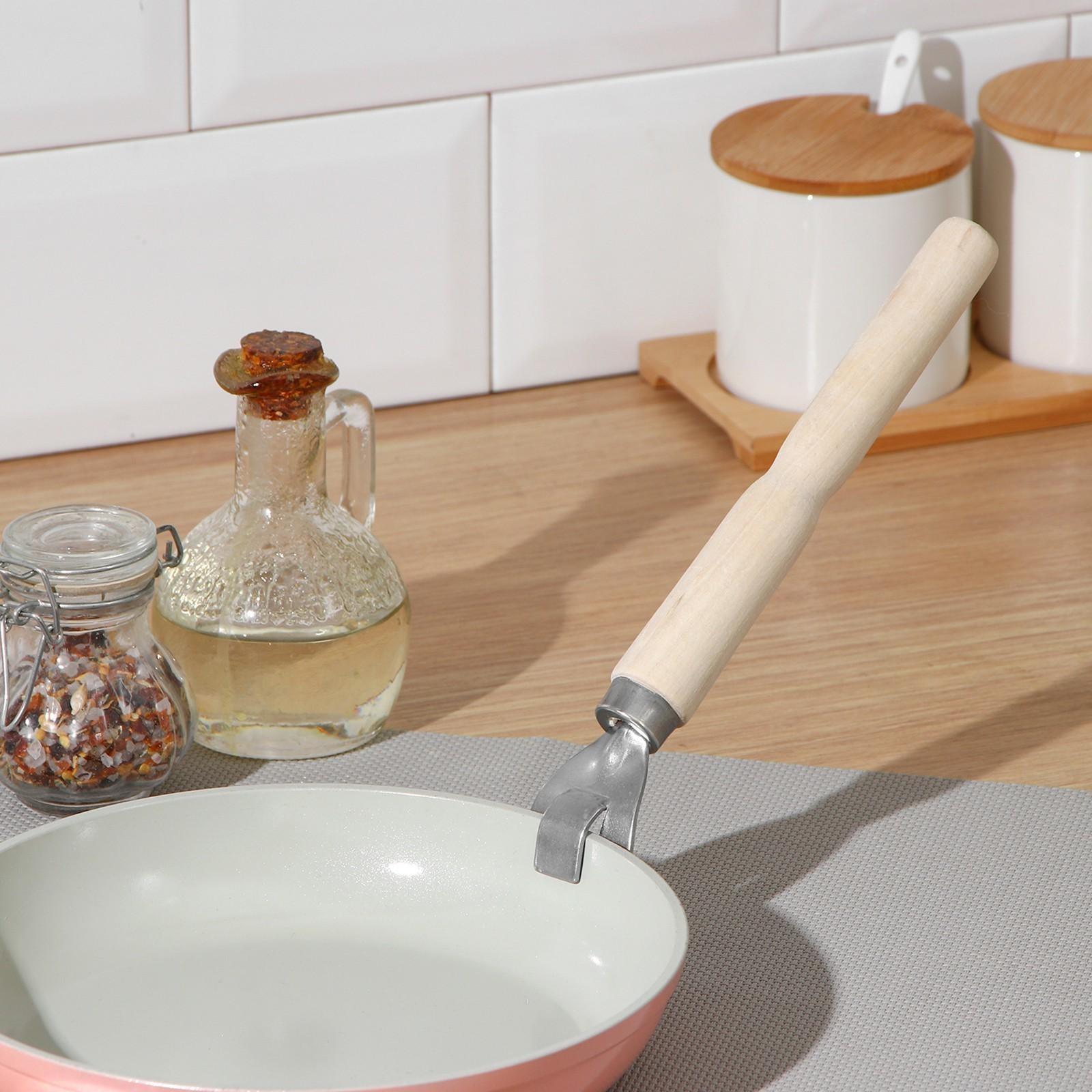 Чапельник с деревянной ручкой, 23,5 см, бук