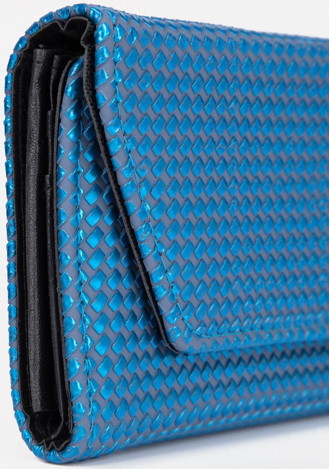 Кошелёк на магните, цвет синий