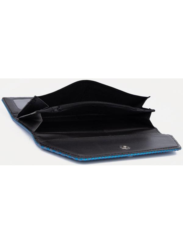 Кошелёк на магните, цвет синий