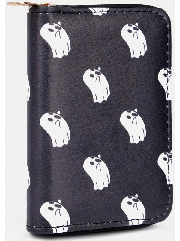 Кошелёк на молнии, цвет чёрный