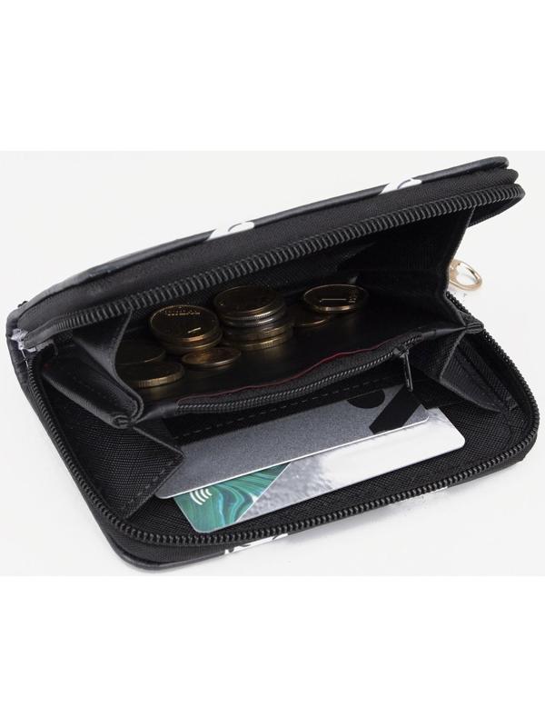 Кошелёк на молнии, цвет чёрный