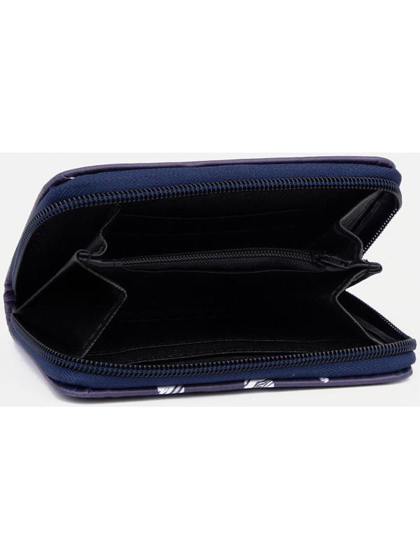 Кошелёк на молнии, цвет синий