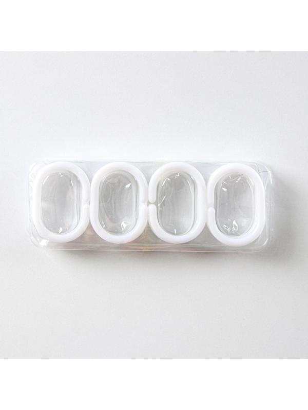 Штора для ванны Доляна «Беж», с люверсами, 180×180 см, полиэстер