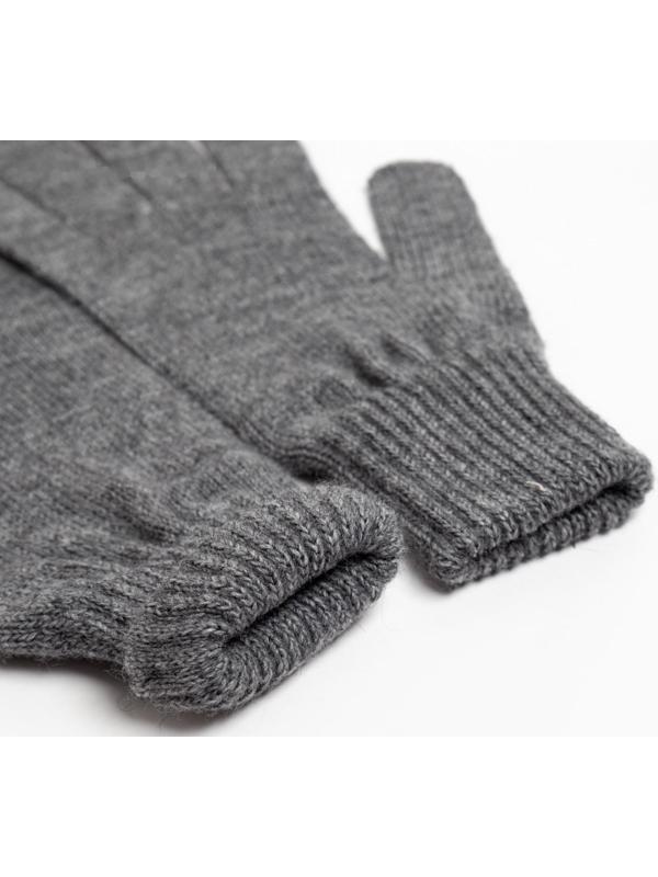 Перчатки женские, цвет графитовый, размер 18
