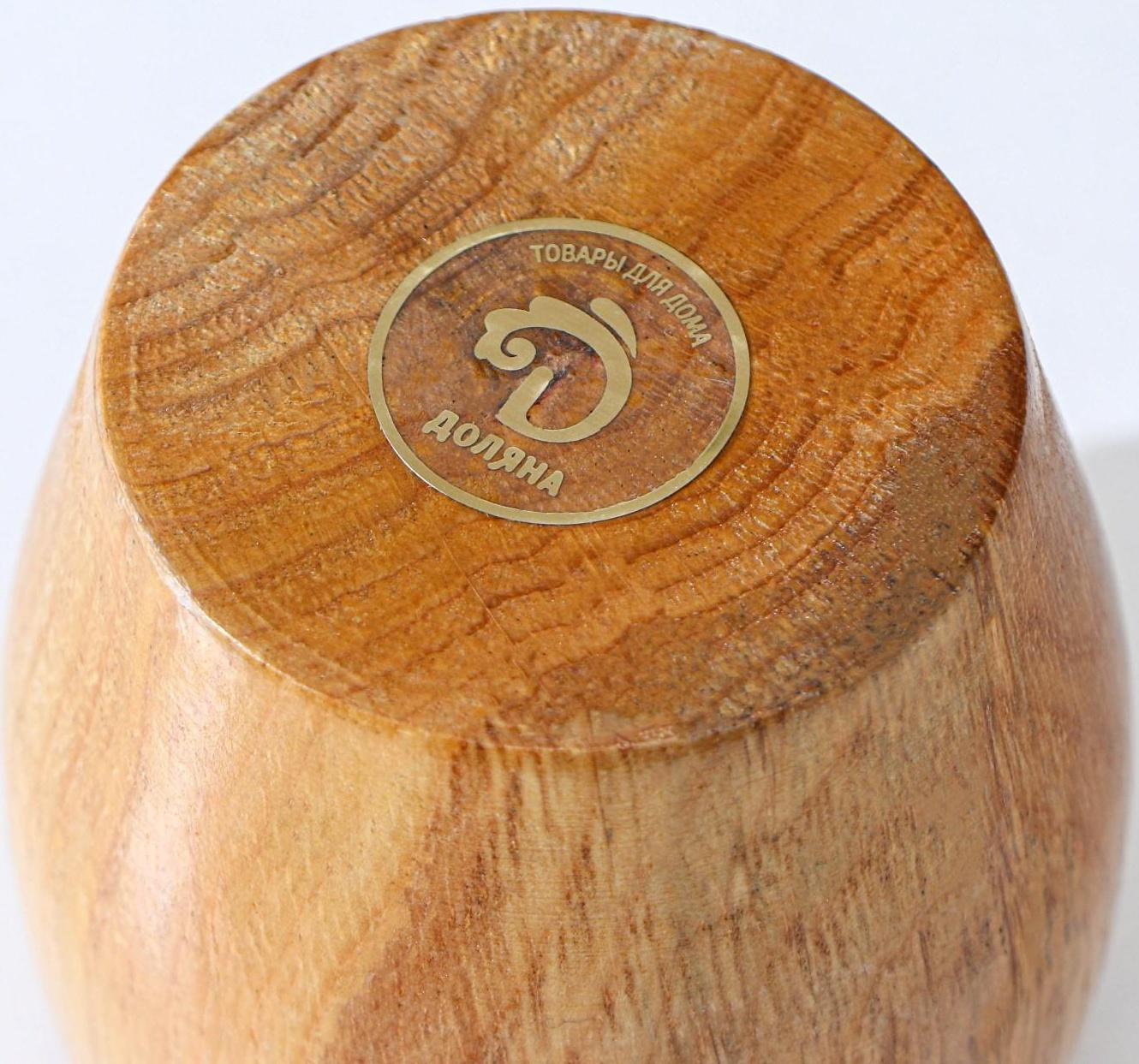 Ступка с толкушкой Доляна «Бамбук», 10 см