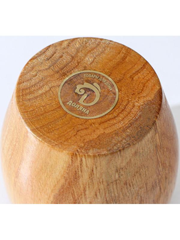 Ступка с толкушкой Доляна «Бамбук», 10 см