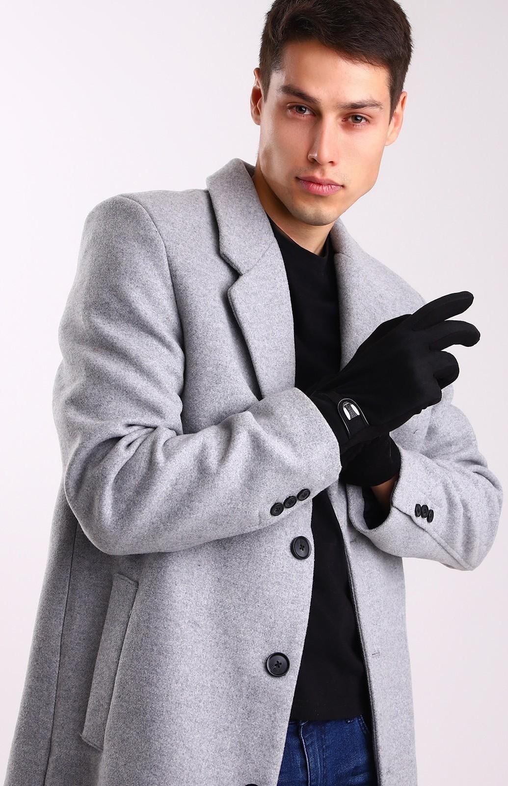 Перчатки мужские, безразмерные, цвет чёрный