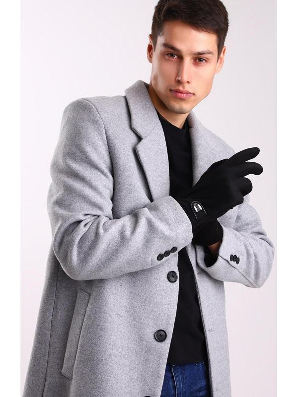 Перчатки мужские, безразмерные, цвет чёрный