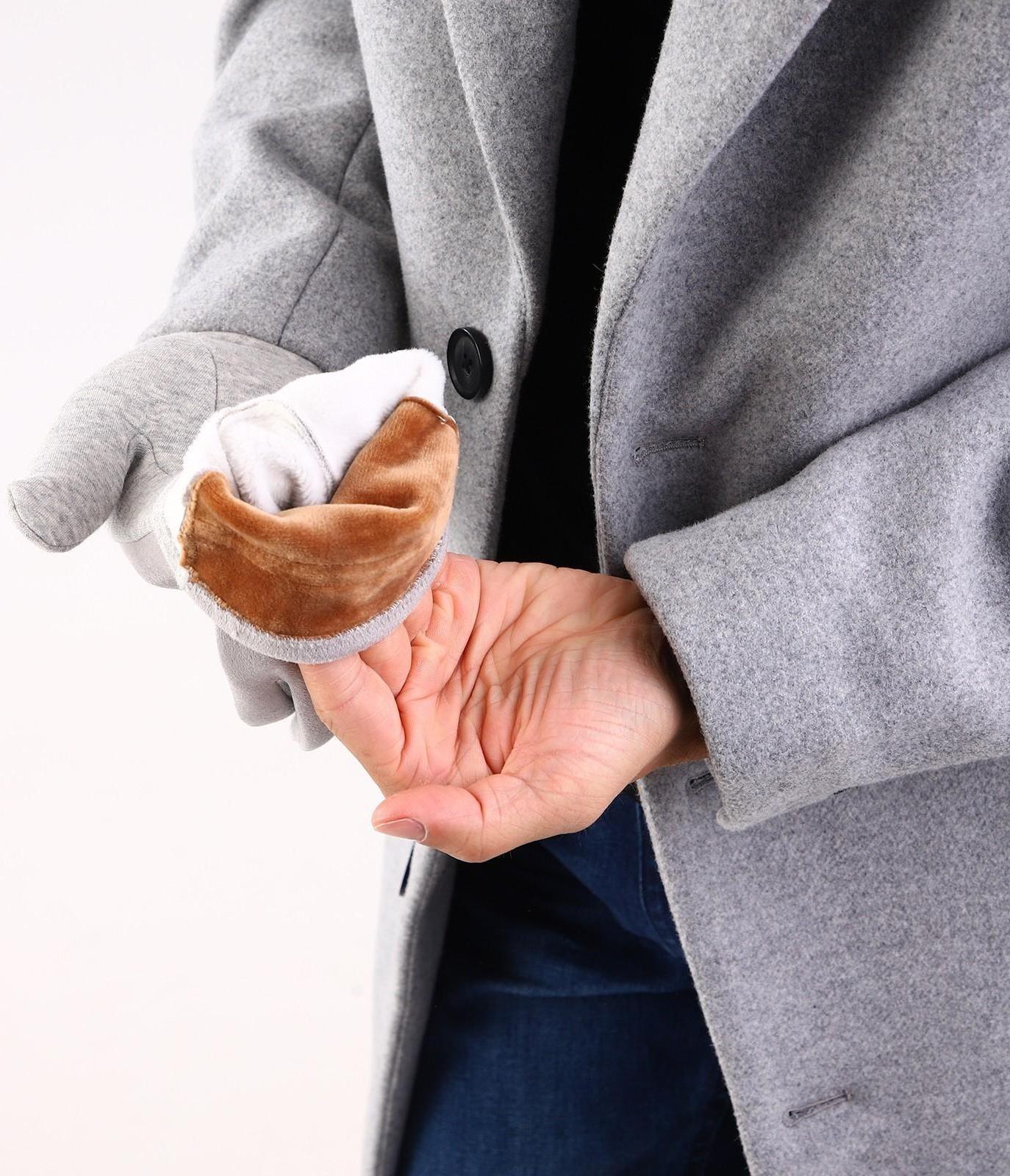 Перчатки мужские, безразмерные, цвет серый