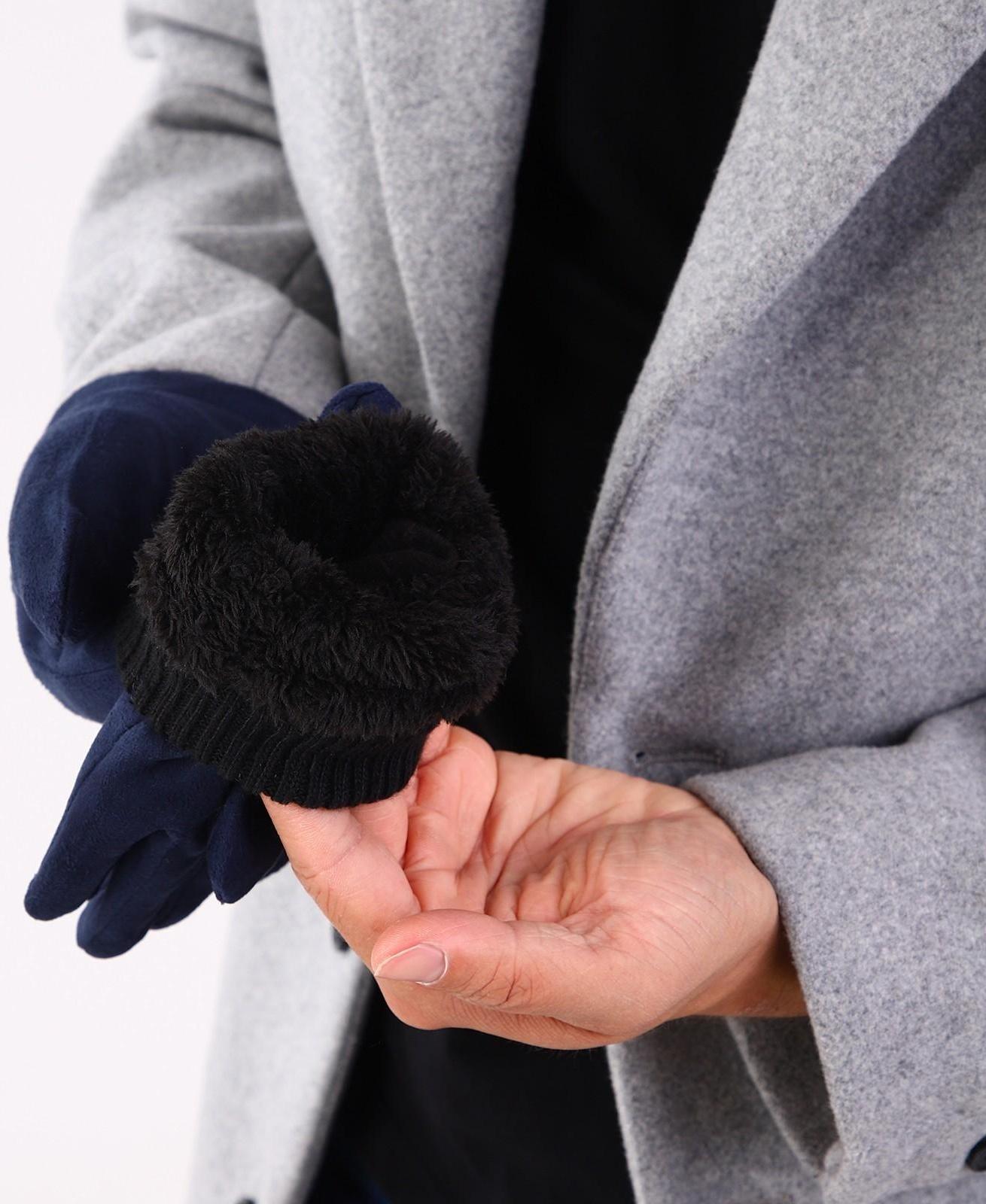 Перчатки мужские, безразмерные, цвет синий