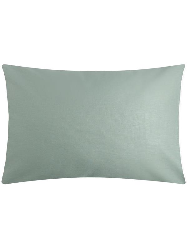 Наволочка Этель 50х70, цвет серо-зеленый, 100% хлопок, бязь 125г/м2