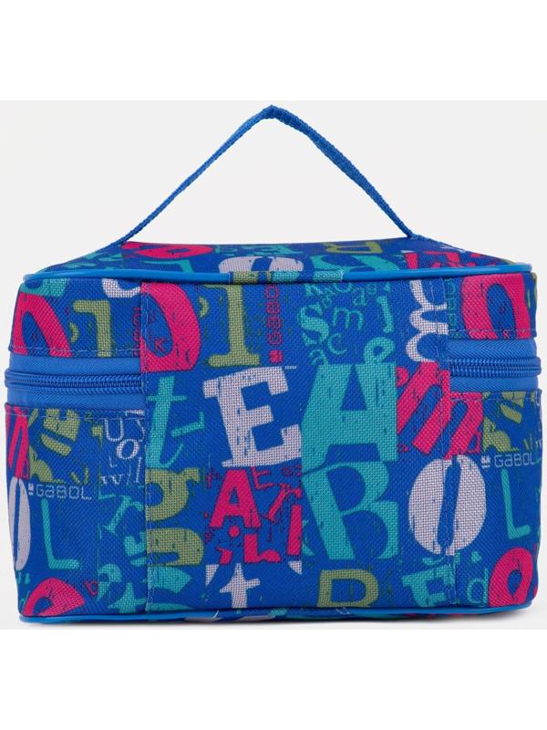 Косметичка на молнии, с подкладом, цвет синий