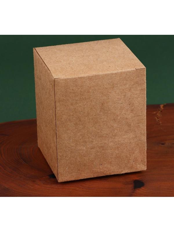 Новогодняя свеча в стакане «Hello winter», аромат еловые шишки, 7 х 7 х 8,5 см.