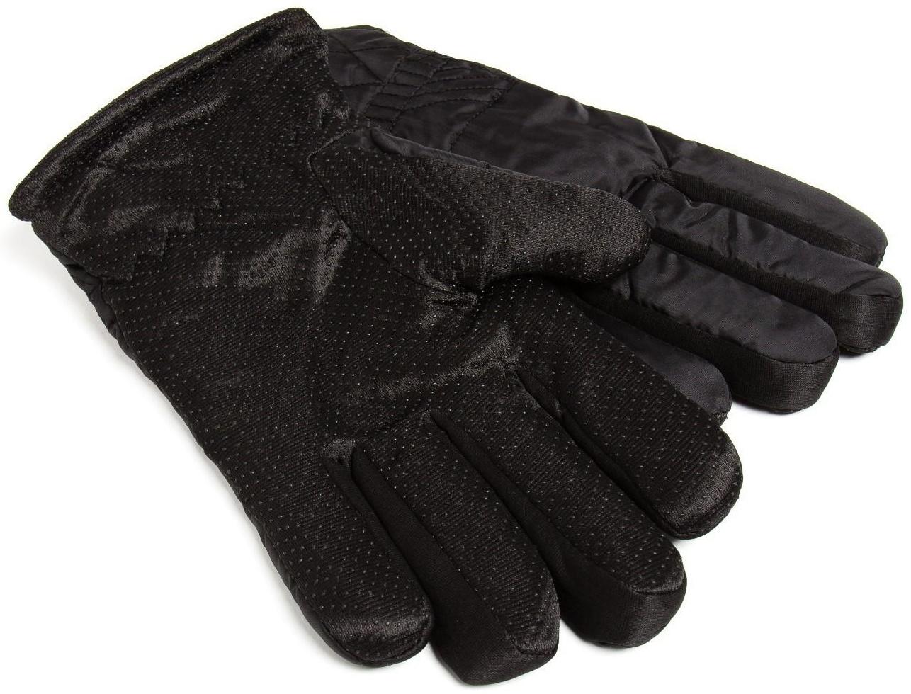 Перчатки зимние мужские MINAKU однотонные, цв.чёрный, р-р 8 (25 см)