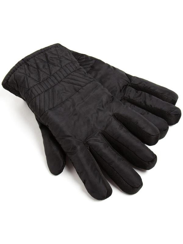 Перчатки зимние мужские MINAKU однотонные, цв.чёрный, р-р 8 (25 см)