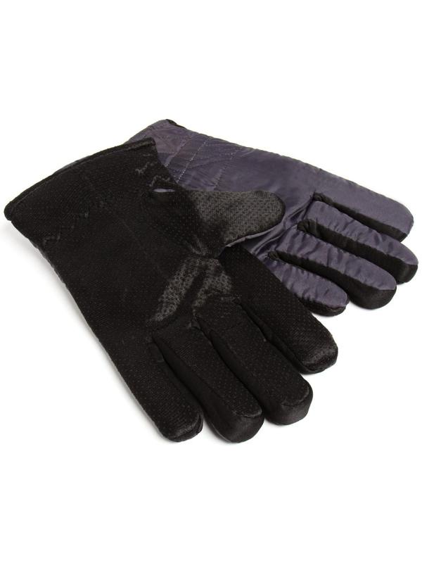 Перчатки зимние мужские MINAKU однотонные, цв.серый, р-р 8 (25 см)