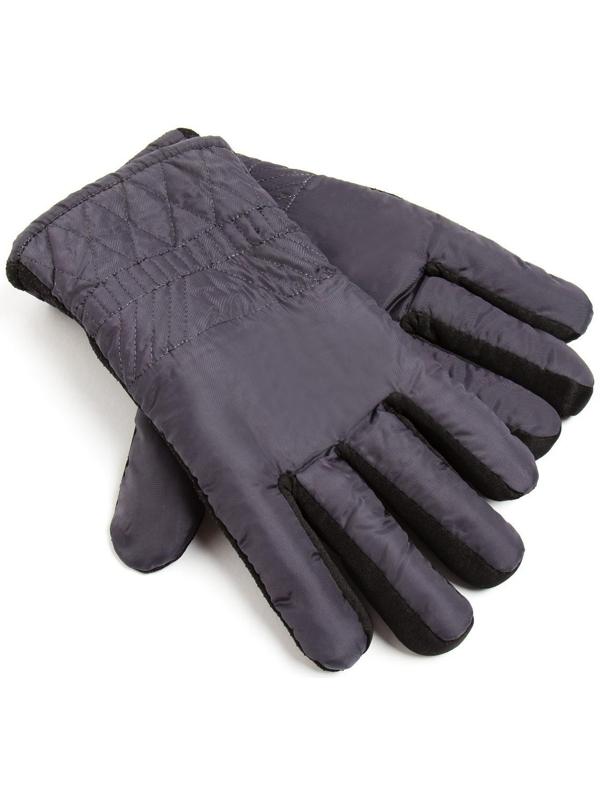 Перчатки зимние мужские MINAKU однотонные, цв.серый, р-р 8 (25 см)