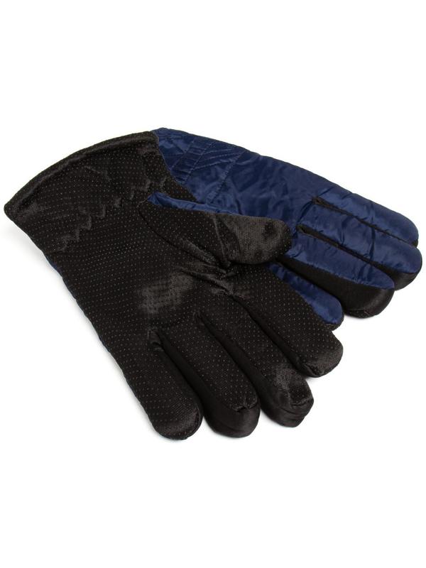 Перчатки зимние мужские MINAKU однотонные, цв.тёмно-синий, р-р 8 (25 см)