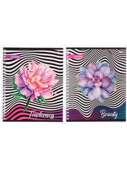 Тетрадь 60 листов в клетку на гребне 