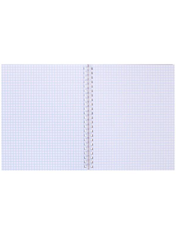 Тетрадь 60 листов в клетку на гребне 