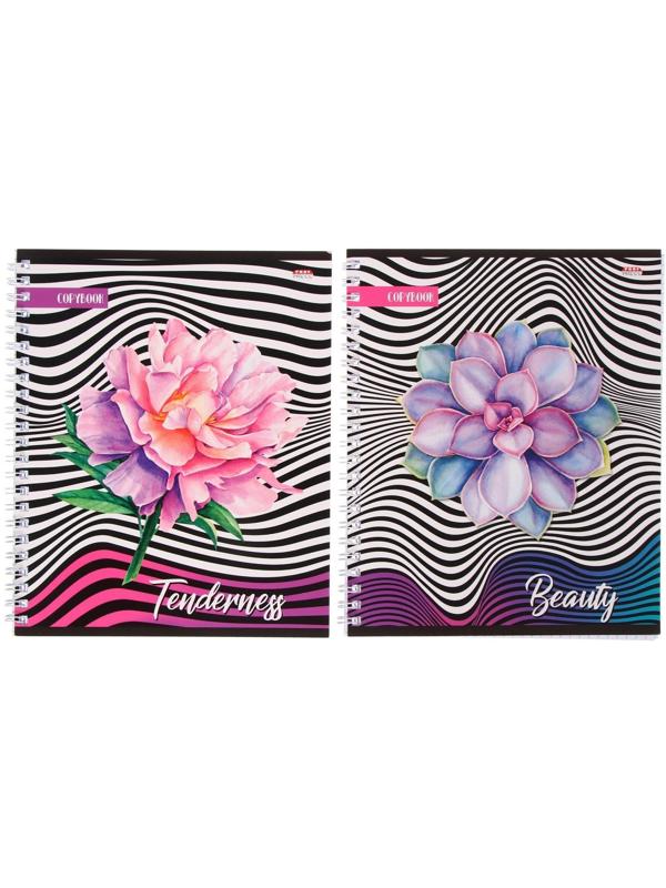 Тетрадь 60 листов в клетку на гребне 