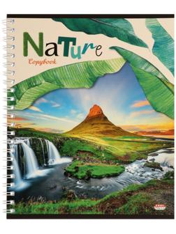 Тетрадь 60 листов в клетку на гребне 