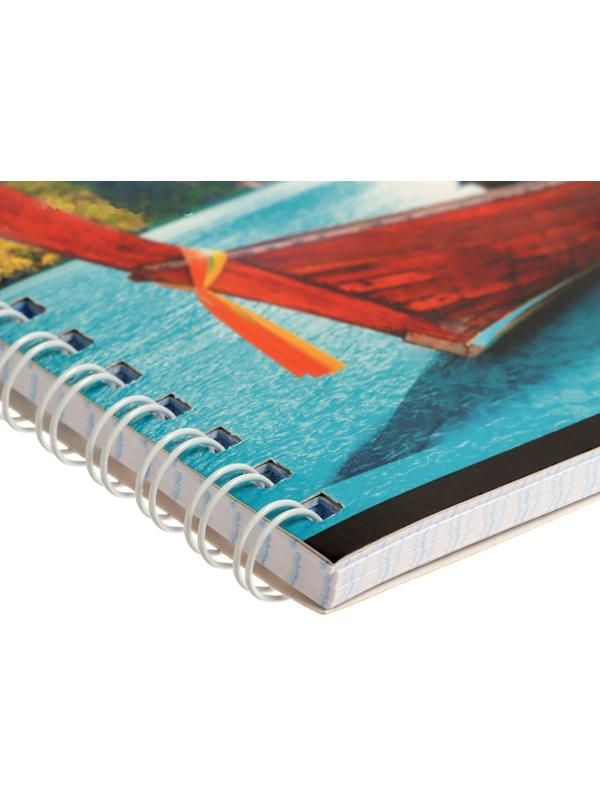 Тетрадь 60 листов в клетку на гребне 