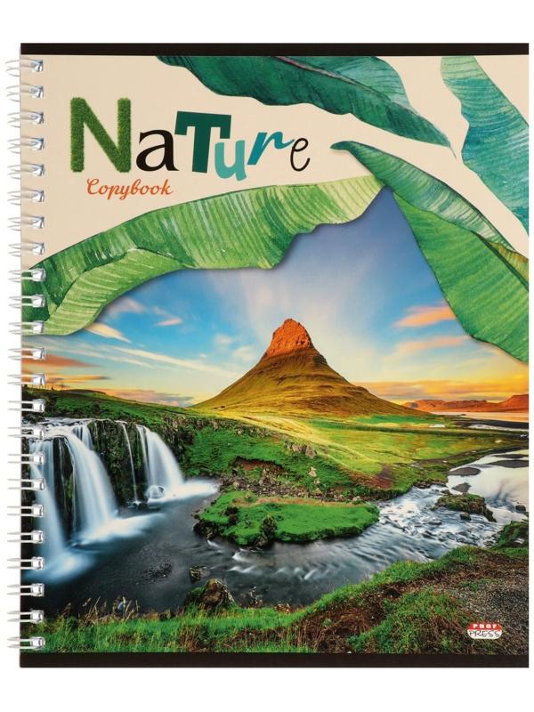 Тетрадь 60 листов в клетку на гребне 