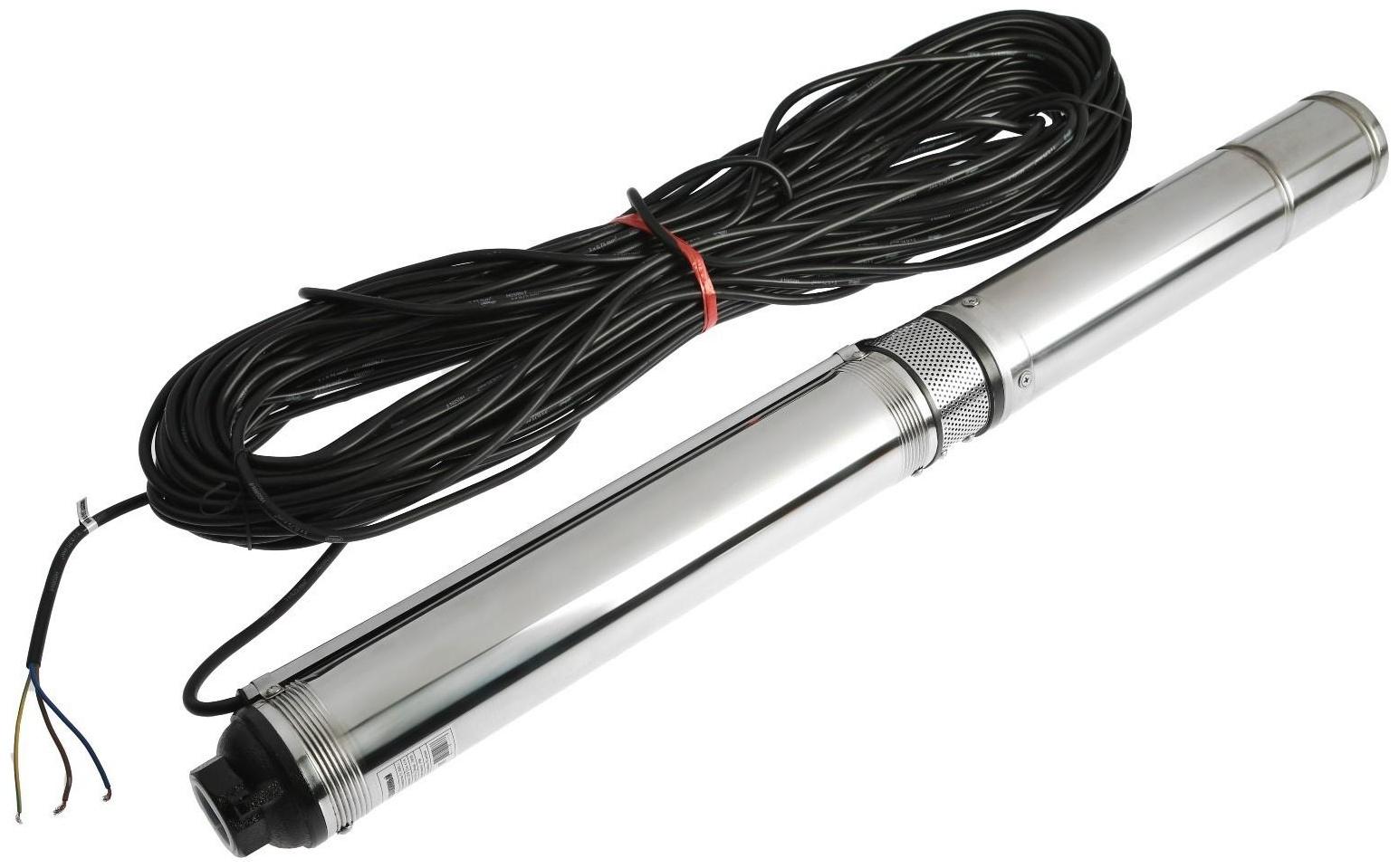 Насос скважинный JEMIX СН 3,5-2-60, центробежный, 750 Вт, напор 80 м, 75 л/мин, кабель 50 м