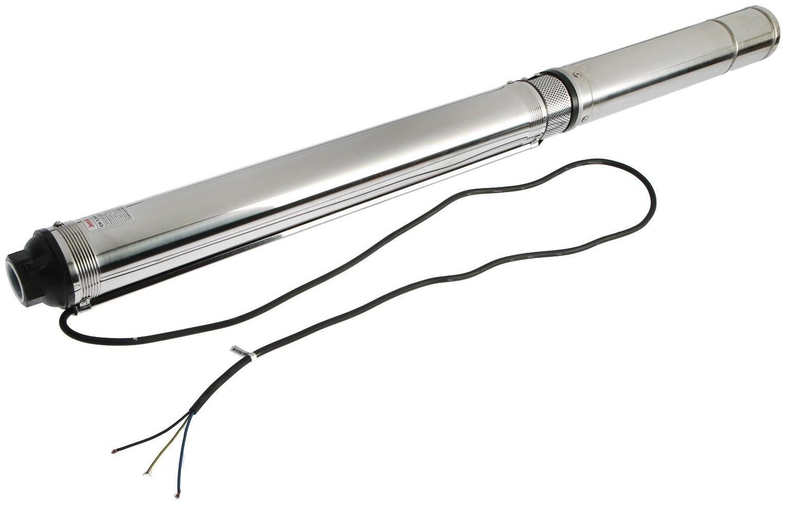 Насос скважинный JEMIX СН 3,5-2-100, центробежный, 1100 Вт, напор 120 м, 75 л/мин, кабель 2м