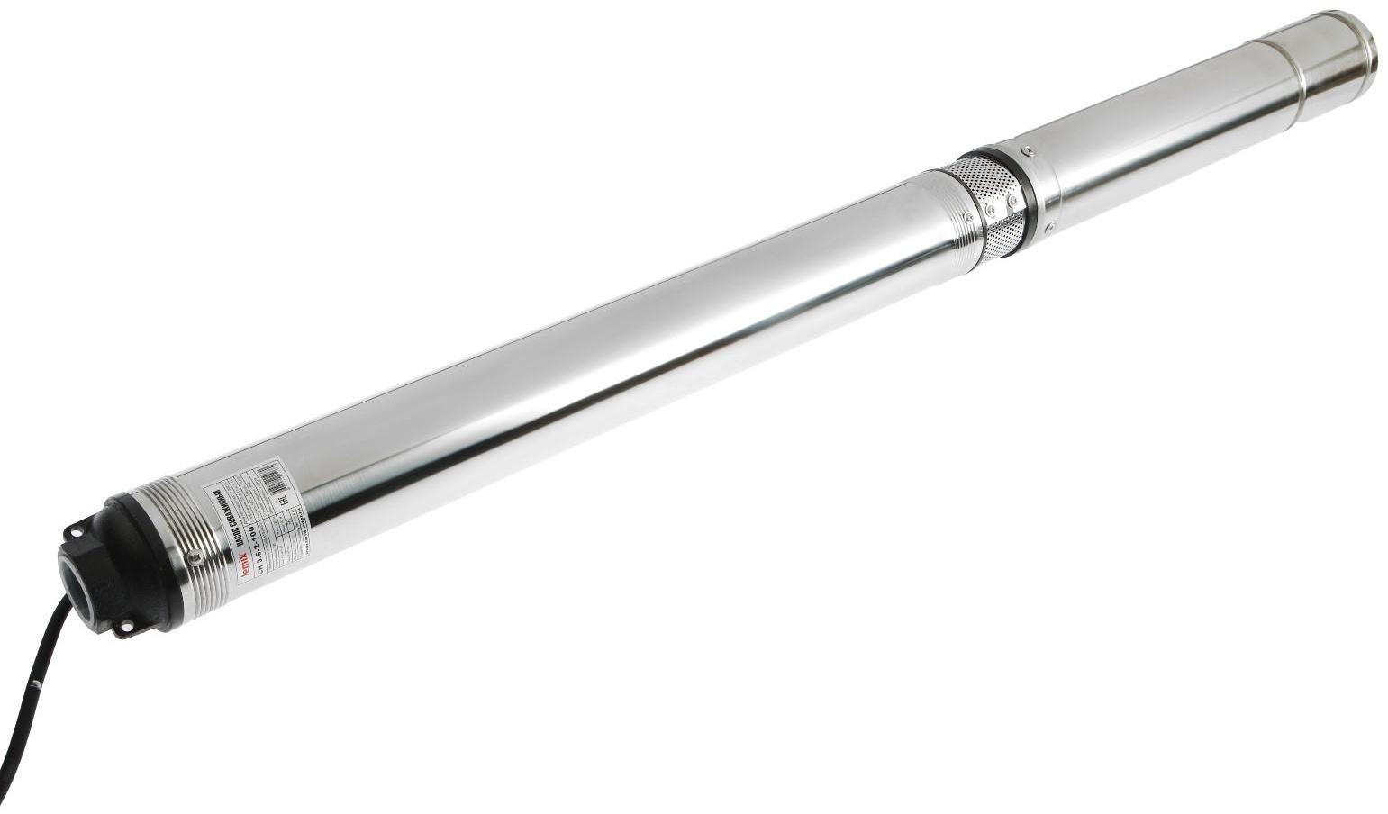 Насос скважинный JEMIX СН 3,5-2-100, центробежный, 1100 Вт, напор 120 м, 75 л/мин, кабель 2м