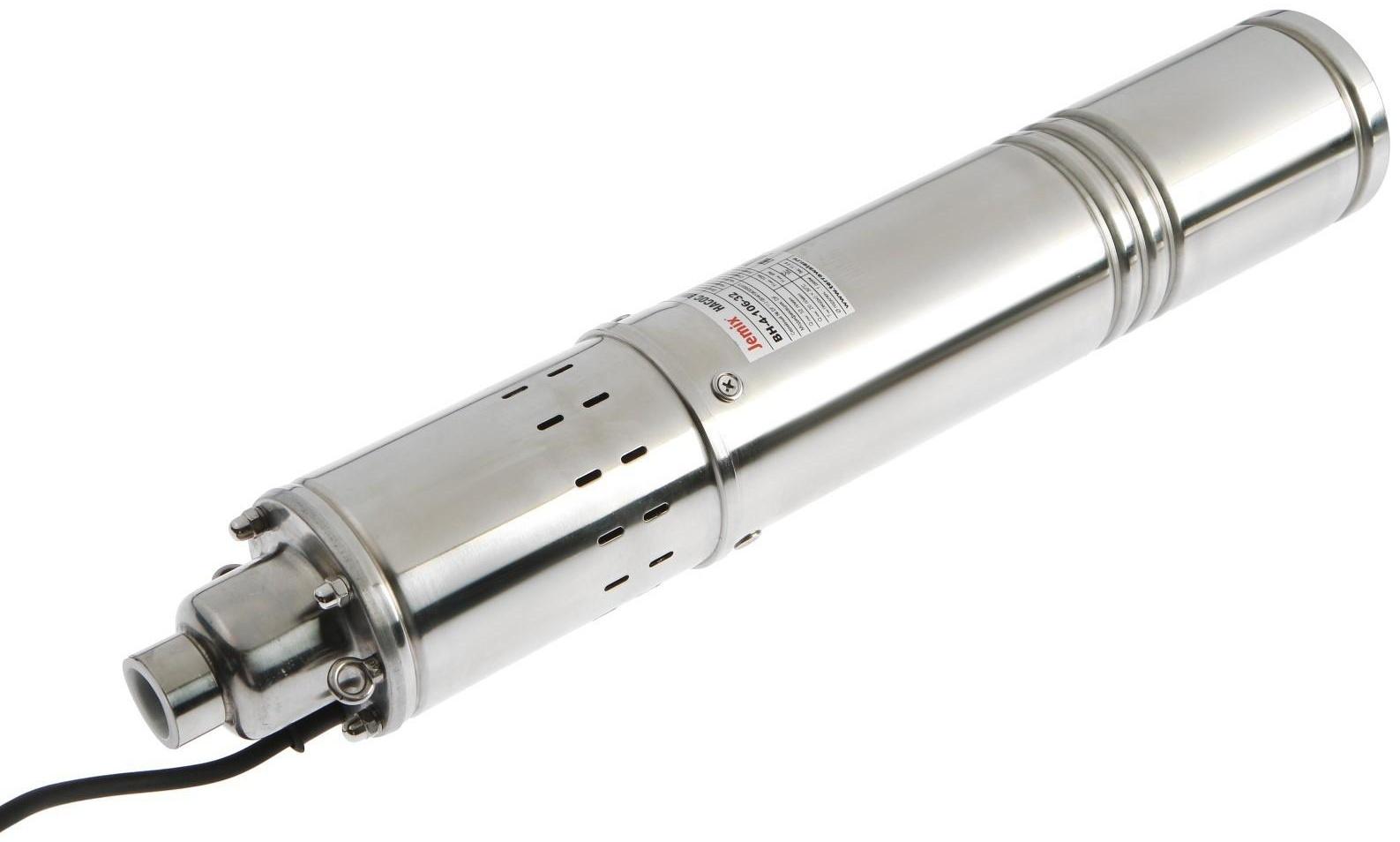 Насос скважинный JEMIX ВН-4-106-32, винтовой, 370 Вт, напор 106 м, 32 л/мин, кабель 25 м