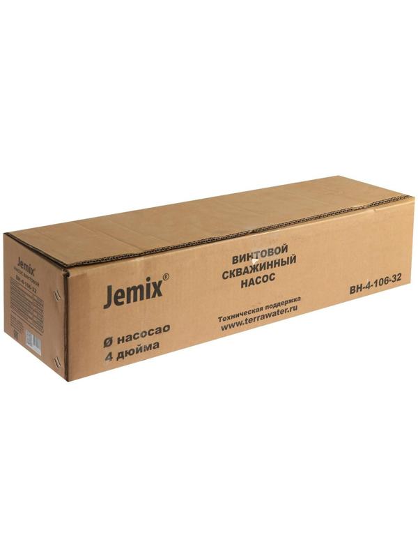 Насос скважинный JEMIX ВН-4-106-32, винтовой, 370 Вт, напор 106 м, 32 л/мин, кабель 25 м