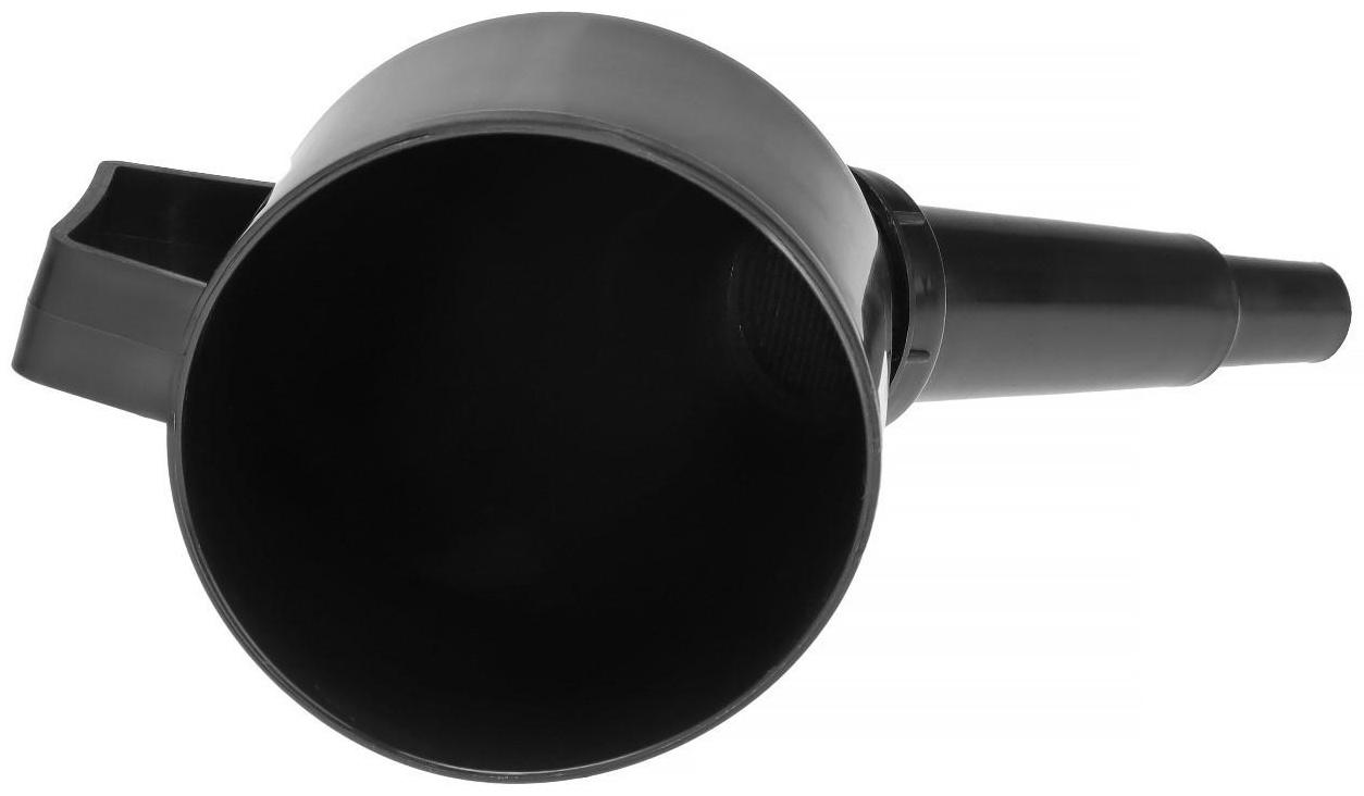 Воронка для ГСМ с сеткой, разборная, черная, 125 мм