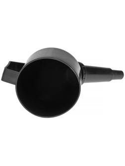 Воронка для ГСМ с сеткой, разборная, черная, 125 мм