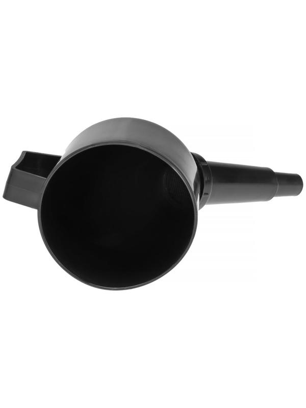 Воронка для ГСМ с сеткой, разборная, черная, 125 мм