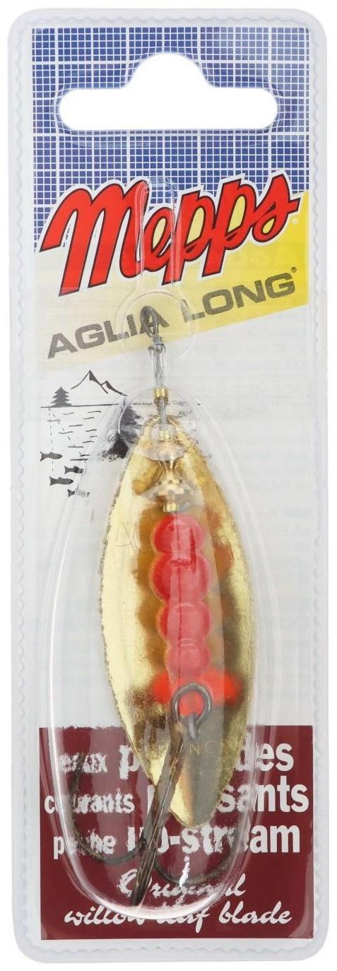Блесна вращающаяся MEPPS Aglia Longue OR №4, 17 г, блистер
