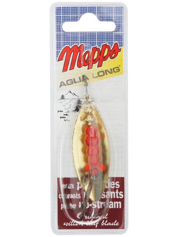 Блесна вращающаяся MEPPS Aglia Longue OR №4, 17 г, блистер