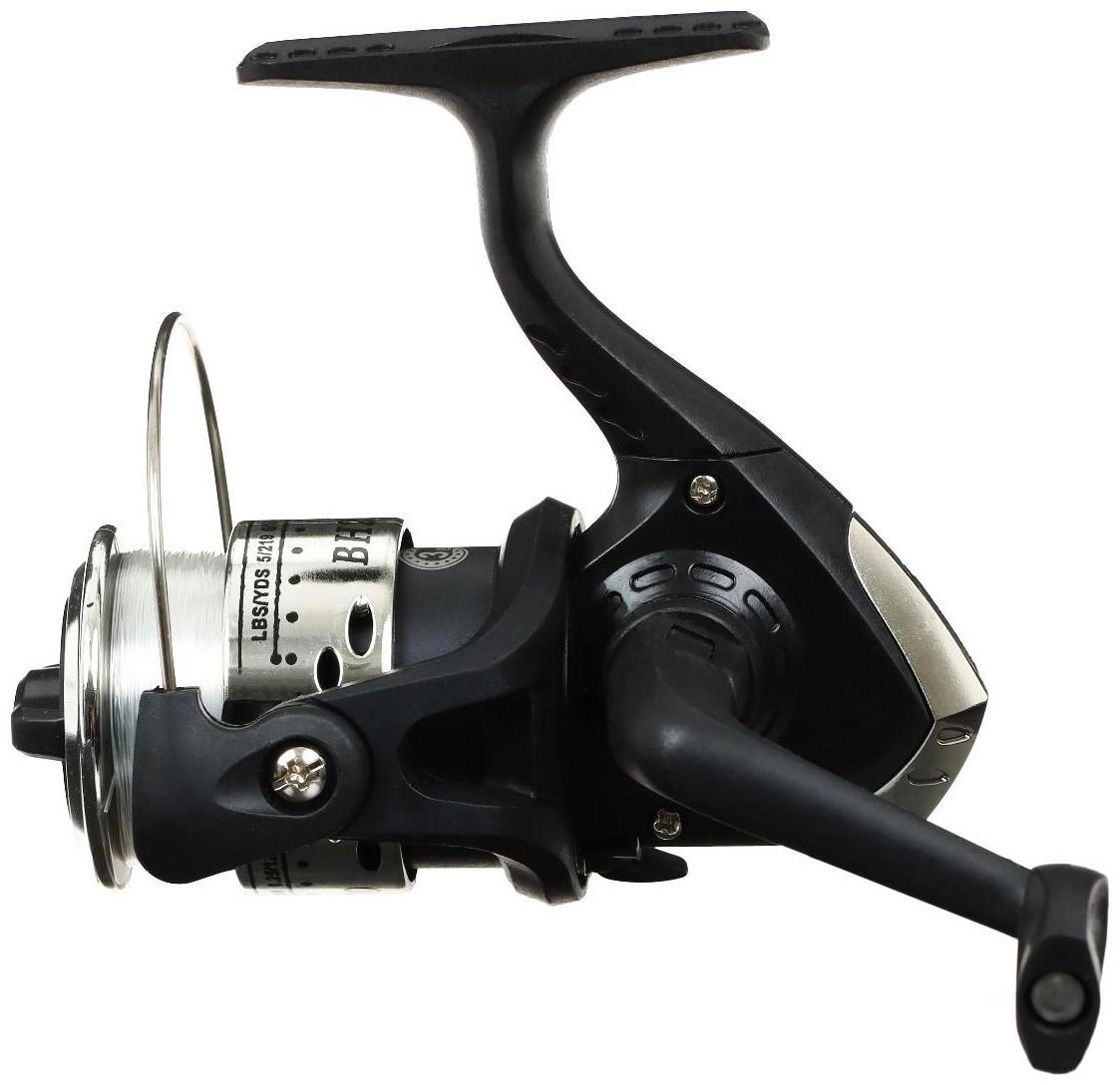 Катушка оснащённая BH200, 3 подшипника, 5.1:1, пластиковая шпуля, серебряная