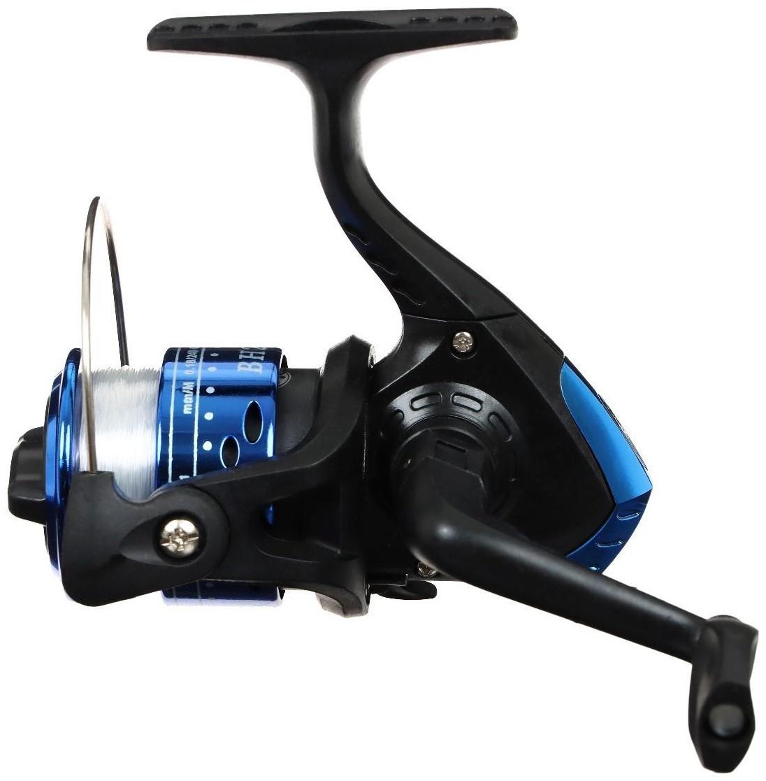 Катушка оснащённая BH200, 3 подшипника, 5.1:1, пластиковая шпуля, синяя