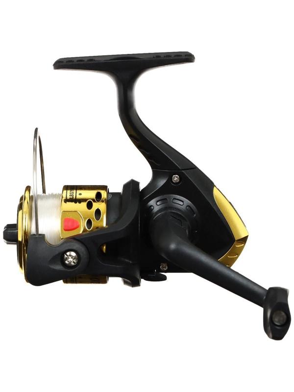 Катушка оснащённая BH200, 3 подшипника, 5.1:1, пластиковая шпуля, золотая