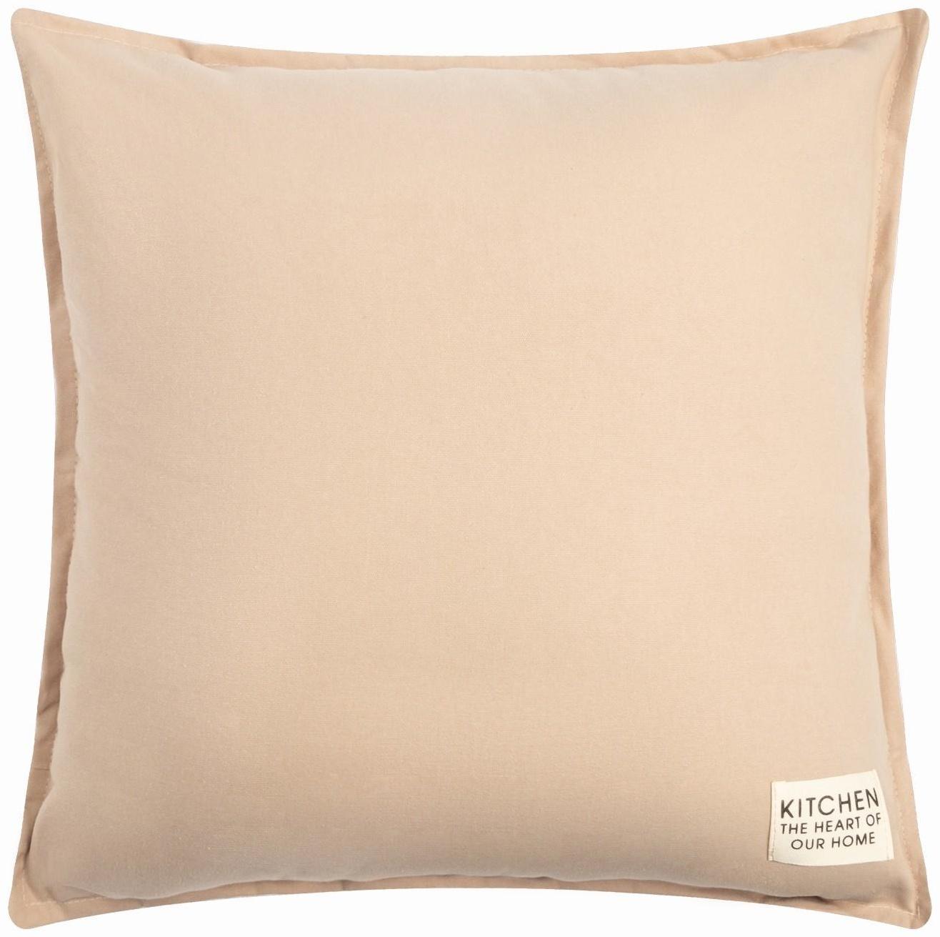 Подушка Этель, 45х45+1 см, бежевый, 100% хлопок
