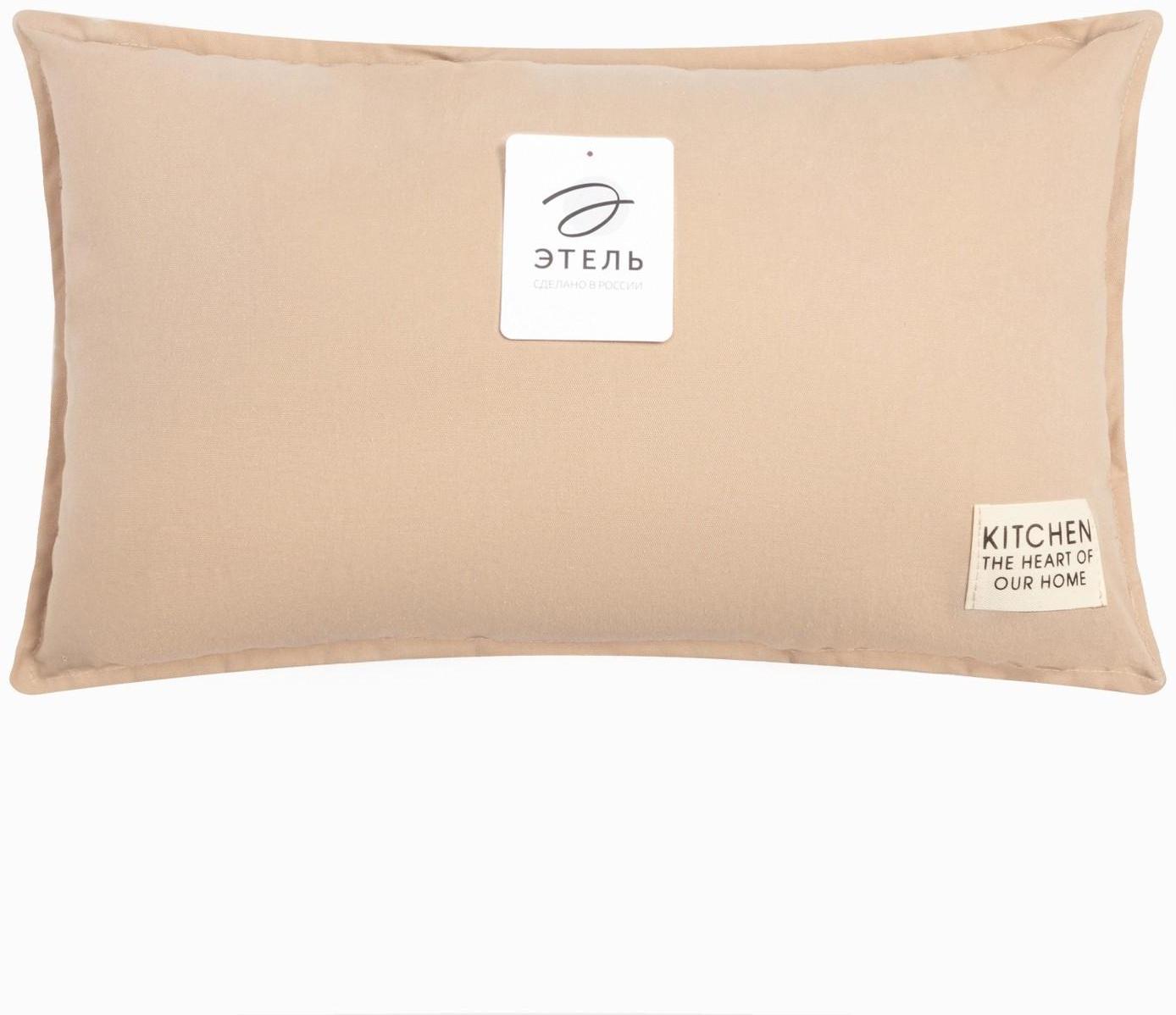 Подушка Этель, 30х50+1 см, бежевый, 100% хлопок