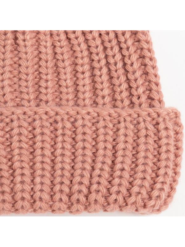 Шапка женская, цвет пудра, размер 56-58