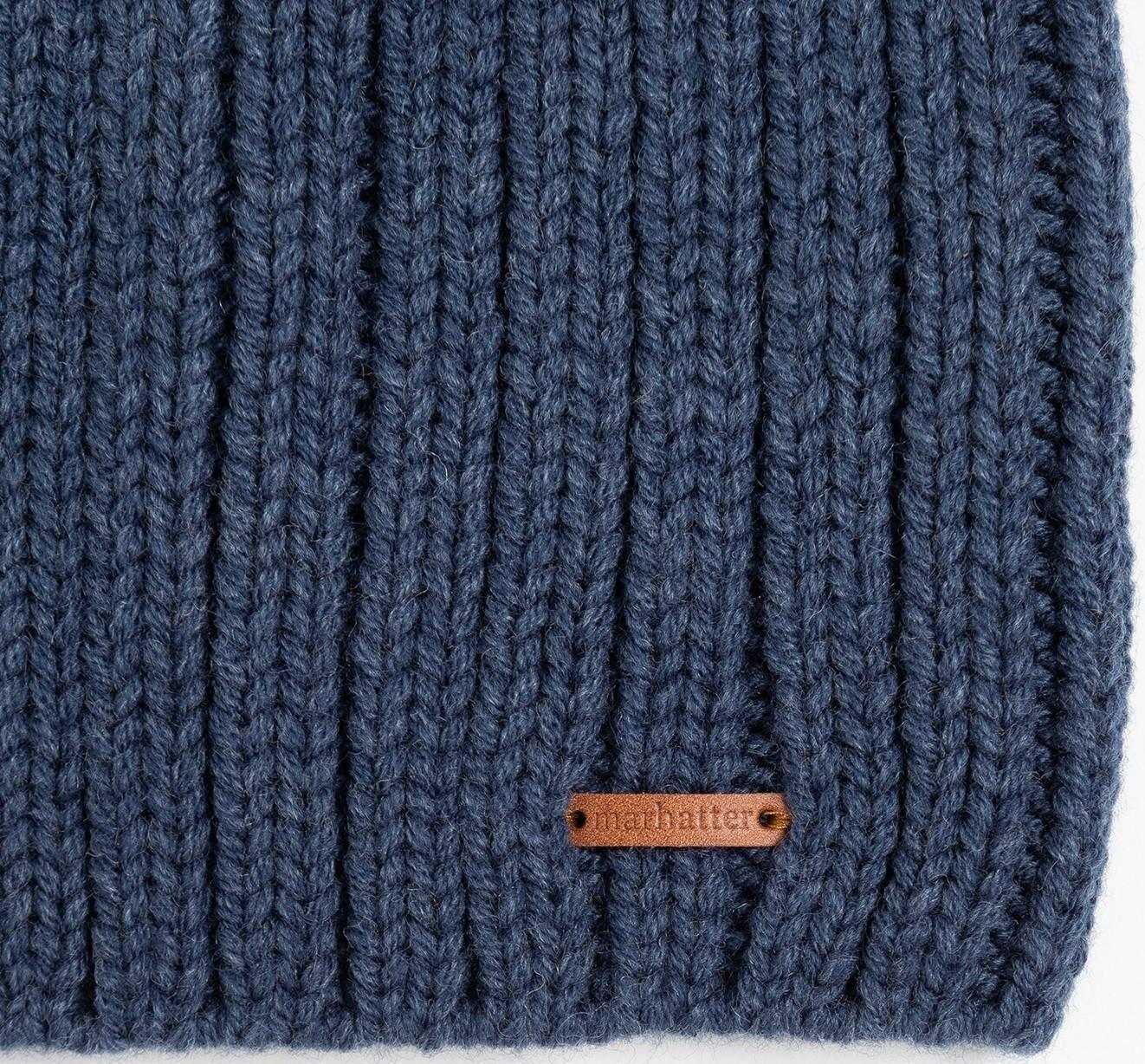 Шапка женская, цвет джинс, размер 56-58