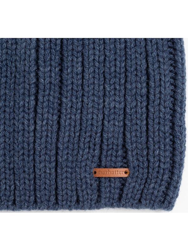 Шапка женская, цвет джинс, размер 56-58