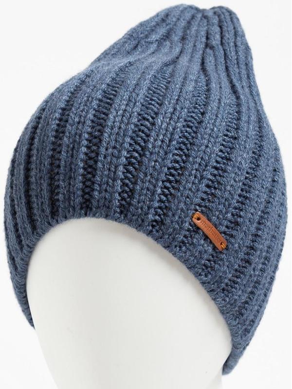 Шапка женская, цвет джинс, размер 56-58